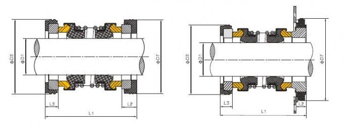 Le submersible du joint m&eacute;canique WQ de pompe d'EA560D Burgmann a d&eacute;s&eacute;quilibr&eacute; 0